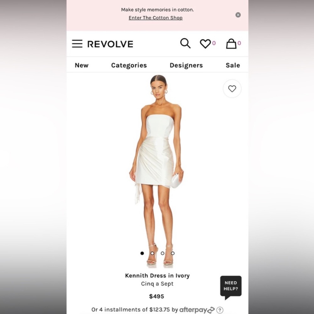 NEW‼️ Cinq a Sept Kennith Dress in Ivory - Picture 10 of 16